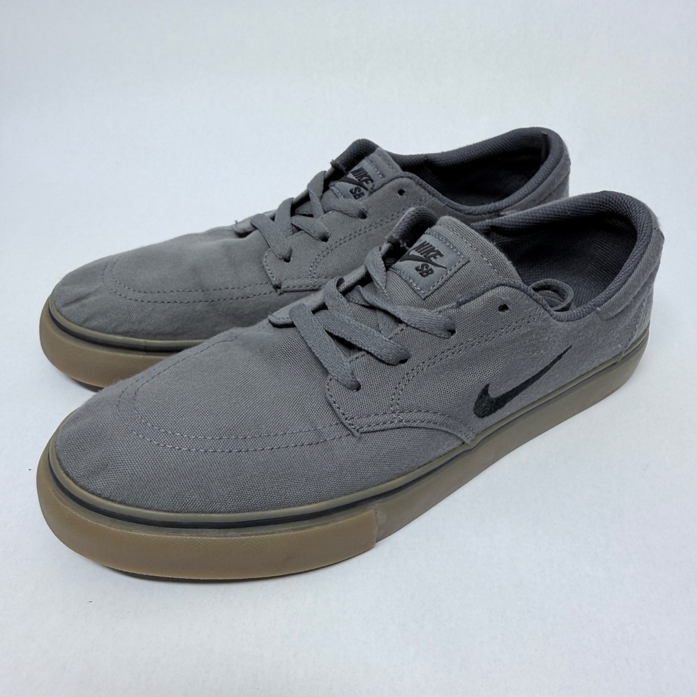 Nike SB Portmore Canvas Mens 9.5 Grey Gum Skate Shoes